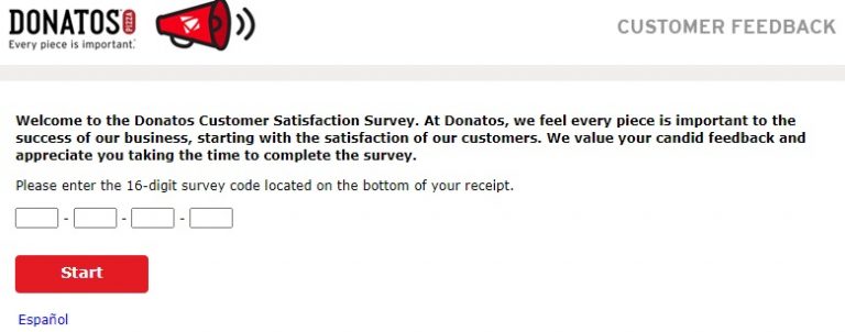 Win Donatos Survey Free Pizza @ donatoscares.com