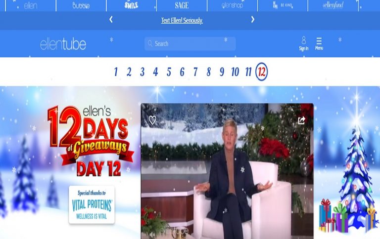 Ellen’s 12 days of giveaways – Ellentube Day 12 Giveaways